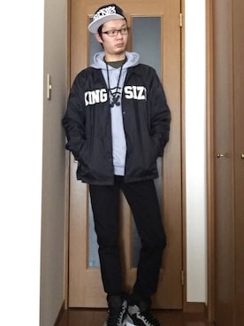 「RUSTICDIME（ラスティックダイム）のアイテム」を使った、a.k.a集合場所さん（メンズ・180cm）の春コーディネート