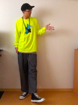 a.k.a集合場所さん（メンズ・180cm）の春コーディネート