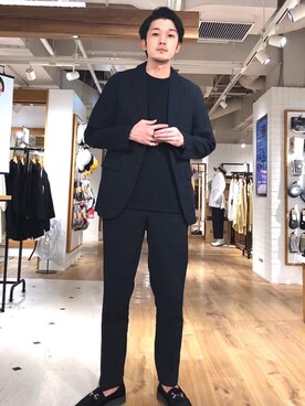 「coen」｜まいけるさん（メンズ・181cm）の春コーディネート