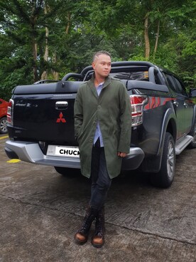「ESPRIT（エスプリ）のアイテム（ジャケット/アウター）」を使った、Chuck Moresさん（メンズ・170cm）の夏コーディネート
