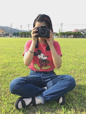 「カメラ女子」｜「アイテム（その他）」を使った、ひなみさん（レディース・150cm）の夏コーディネート