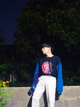 「Dior」｜「アイテム（スウェット）」を使った、あおいさん（メンズ・173cm）の秋コーディネート
