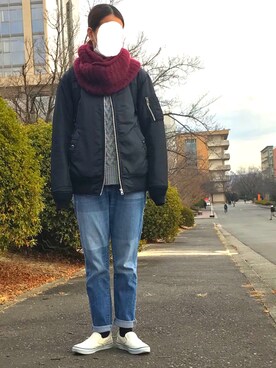 shizukaさん（レディース・160cm）の冬コーディネート