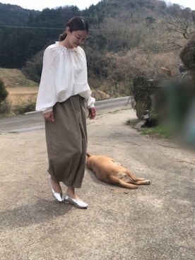 「シルバーパンプス」｜「アイテム（その他）」を使った、mさん（レディース・163cm）の春コーディネート
