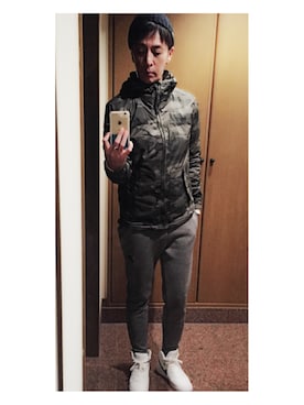 「Abercrombie&Fitch（アバークロンビーアンドフィッチ）のアイテム（ナイロンジャケット）」を使った、cullinanさん（メンズ・174cm）の春コーディネート