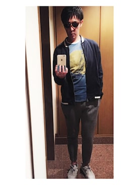 「Abercrombie&Fitch（アバークロンビーアンドフィッチ）のアイテム（その他トップス）」を使った、cullinanさん（メンズ・174cm）の春コーディネート