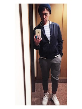 「Abercrombie&Fitch（アバークロンビーアンドフィッチ）のアイテム（その他トップス）」を使った、cullinanさん（メンズ・174cm）の春コーディネート