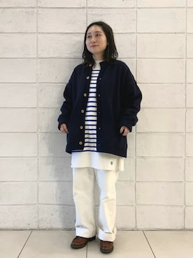 「パラブーツ」｜「アイテム（その他シューズ）」を使った、sawadaさん（レディース・157cm）の冬コーディネート