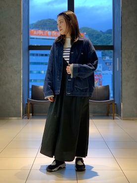「orcival」｜「アイテム（シャツワンピース）」を使った、sawadaさん（レディース・157cm）の春コーディネート