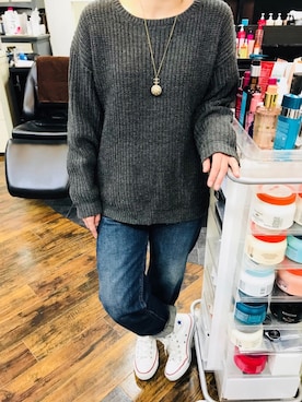 ◡̈*✧ tomomi⋆*◡̈⃝*さん（レディース・158cm）の冬コーディネート