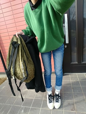 「みどり」｜「アイテム（その他アウター）」を使った、うまさんさん（レディース・155cm）の冬コーディネート