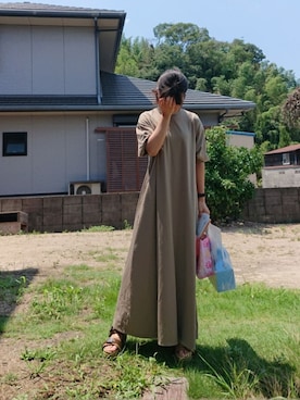 「テロテロ」｜うまさんさん（レディース・155cm）の夏コーディネート