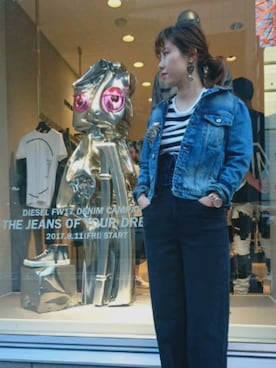 「diesel denim」｜OTKさん（レディース・160cm）の夏コーディネート