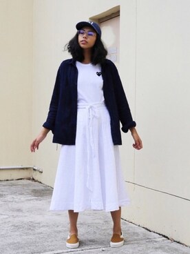 Jackie Pettittさん（レディース・173cm）の春コーディネート