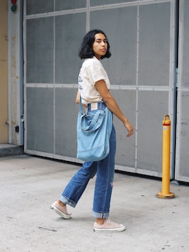 Jackie Pettittさん(レディース・170cm)の冬コーディネート