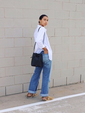 Jackie Pettittさん（レディース・170cm）の春コーディネート