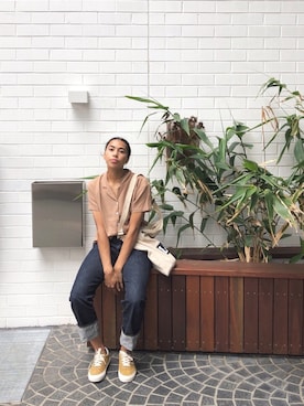 Jackie Pettittさん（レディース・170cm）の冬コーディネート