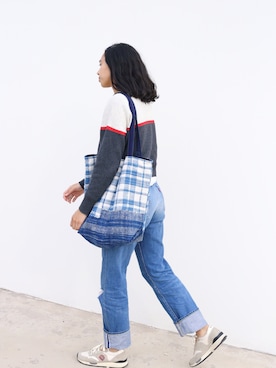 Jackie Pettittさん（レディース・170cm）の夏コーディネート