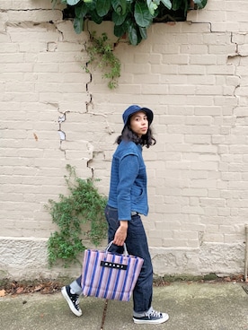 「MARANT ETOILE（マランエトワール）のアイテム（ジャケット/アウター）」を使った、Jackie Pettittさん（レディース・170cm）の夏コーディネート