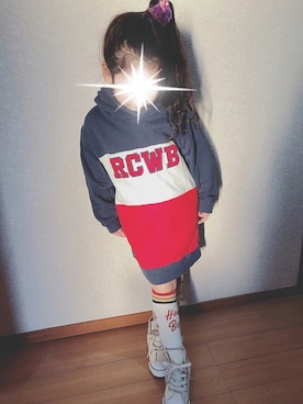 「Rodeo Crowns KIDS（ロデオクラウンズ　キッズ）のアイテム」を使った、イツナツさん（キッズ・110cm）の春コーディネート