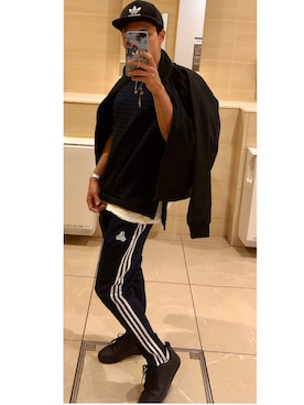 「adidas（アディダス）のアイテム（MA-1）」を使った、　geNさん（メンズ・167cm）の冬コーディネート