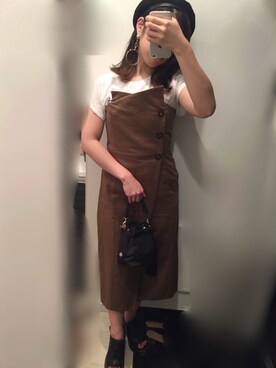「お買い物」｜「アイテム（ワンピース/ドレス）」を使った、marikoさん（レディース・156cm）の夏コーディネート