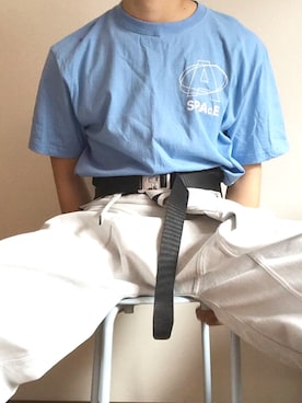 「hatra（ハトラ）のアイテム」を使った、shugi（相互◎）さん（メンズ・177cm）の春コーディネート