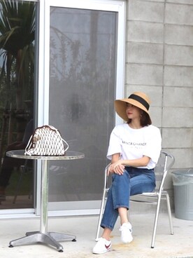 「Bianca Chandon（ビアンカシャンドン）のアイテム」を使った、海弘さん（レディース・156cm）の秋コーディネート