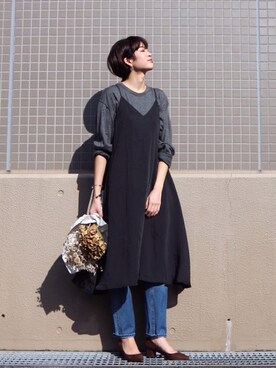 海弘さん（レディース・156cm）の秋コーディネート