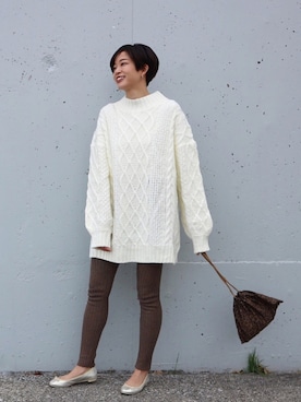 海弘さん（レディース・156cm）の冬コーディネート