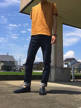 「OMNIGOD（オムニゴッド）のアイテム（トップス）」を使った、kntmotoさん（メンズ・173cm）の夏コーディネート