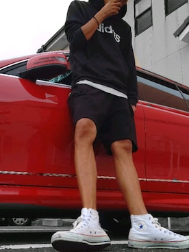「H&M（エイチ・アンド・エム）のアイテム（その他パンツ）」を使った、tubayuriさん（メンズ・183cm）の秋コーディネート