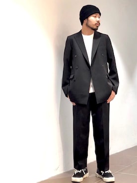 「JULIEN DAVID（ジュリエンデビッド）のアイテム」を使った、OGURA RYO さん（メンズ・174cm）の冬コーディネート