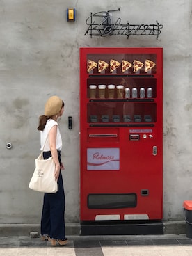 「MAISON DE REEFUR（メゾンドリーファー）のリーファー 2WAY トートバッグ（トートバッグ）」を使った、y♥︎さん（レディース・154cm）の夏コーディネート