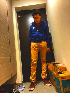 「HYSTERIC GLAMOUR（ヒステリックグラマー）のアイテム」を使った、Takahiroさん（メンズ・171cm）の春コーディネート