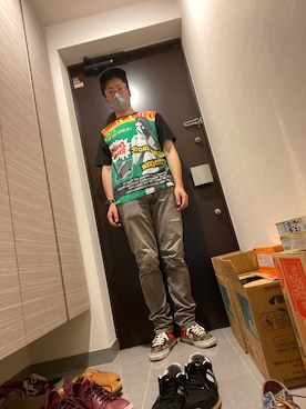 「HYSTERIC GLAMOUR（ヒステリックグラマー）のアイテム」を使った、Takahiroさん（メンズ・171cm）の夏コーディネート