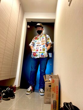 「HYSTERIC GLAMOUR（ヒステリックグラマー）のアイテム」を使った、Takahiroさん（メンズ・171cm）の夏コーディネート