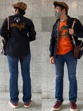 「HYSTERIC GLAMOUR（ヒステリックグラマー）のアイテム」を使った、Takahiroさん（メンズ・171cm）の秋コーディネート