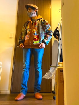 「HYSTERIC GLAMOUR（ヒステリックグラマー）のアイテム」を使った、Takahiroさん（メンズ・171cm）の秋コーディネート