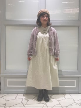 「ehka sopo（エヘカソポ）のアイテム（ニットキャップ/ビーニー）」を使った、ｍｉｙｕｋｉさん（レディース・157cm）の冬コーディネート