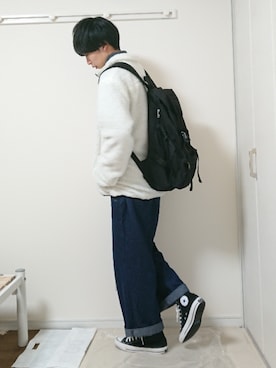 「アイテム（ブルゾン）」を使った、おしんさん（メンズ・172cm・10代）の秋コーディネート