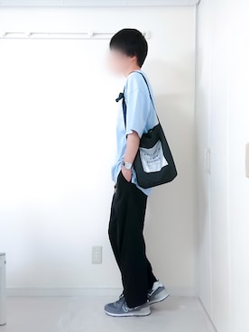 「REPIDO（リピード）のアイテム（パンツ）」を使った、おしんさん（メンズ・172cm）の夏コーディネート