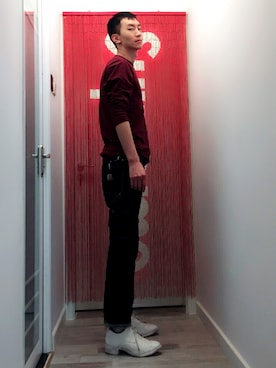 「CAROL CHRISTIAN POELL（キャロルクリスチャンポエル）のアイテム（その他シューズ）」を使った、Eric McCoyさん（メンズ・179cm）の秋コーディネート