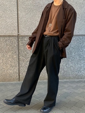 「やっぱりストリートが好き」｜「アイテム（アクセサリー）」を使った、流南(ルナ)さん（メンズ・163cm）の秋コーディネート