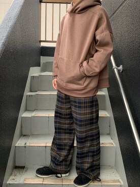 「classicalelf（クラシカルエルフ）のアイテム（パーカー）」を使った、流南(ルナ)さん（メンズ・163cm）の秋コーディネート