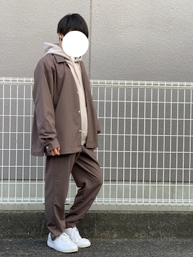 「Champion（チャンピオン）のアイテム（スニーカー）」を使った、流南(ルナ)さん（メンズ・163cm）の春コーディネート
