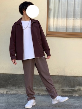 「Champion（チャンピオン）のアイテム（スニーカー）」を使った、流南(ルナ)さん（メンズ・163cm）の春コーディネート
