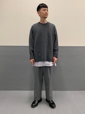 「EN ROUTE（アンルート）のアイテム（ニット/セーター）」を使った、Ryunosuke Nakayamaさん（メンズ・179cm）の秋コーディネート