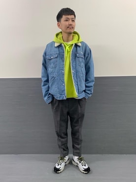 「MONKEY TIME（モンキータイム）のアイテム」を使った、Ryunosuke Nakayamaさん（メンズ・179cm）の秋コーディネート