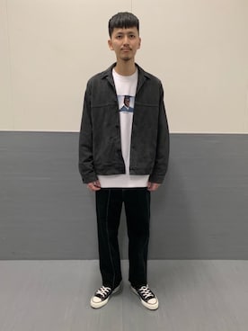 Ryunosuke Nakayamaさん（メンズ・179cm）の冬コーディネート